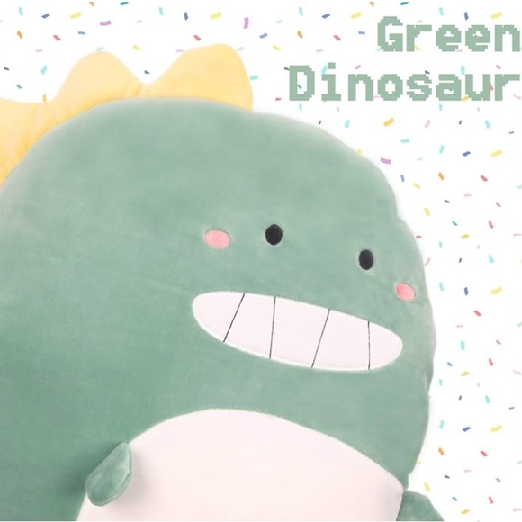Dinosaur Anime Plush Pillow Cute Stuffed Animal Plush Toy Plushies Room Decor - Picture 5 of 5